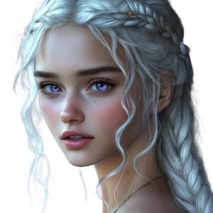 Young Targaryen Girl Vinyl Car Decal Sticker – Waterproof & UV-Resistant 8"