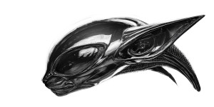 Glossy Xenomorph Kitten V2 Vinyl Car Decal Sticker – Waterproof & UV-Resistant 8"