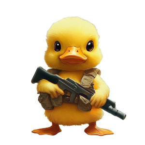 Yellow Duck Warzone Vinyl Car Decal Sticker – Waterproof & UV-Resistant 8"