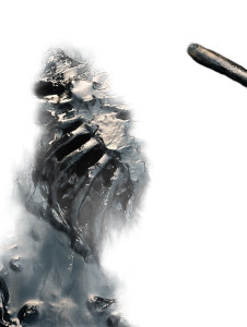 Dark Fantasy Ribcage Vinyl Car Decal Sticker – Waterproof & UV-Resistant 8"