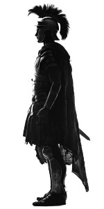 Roman Legionary Silhouette Vinyl Car Decal Sticker – Waterproof & UV-Resistant 8"