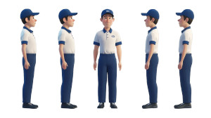 Pixar Styled Character V2 Vinyl Car Decal Sticker – Waterproof & UV-Resistant 8"