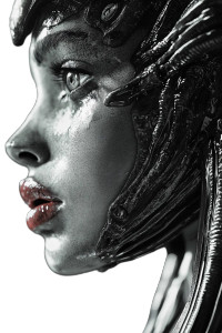 Alien Humanoid Closeup Vinyl Car Decal Sticker – Waterproof & UV-Resistant 8"