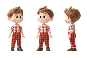 American Boy Character Vinyl Car Decal Sticker – Waterproof & UV-Resistant 8"