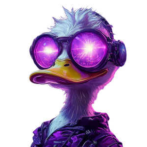 Duck Portrait Vinyl Car Decal Sticker – Waterproof & UV-Resistant 8"