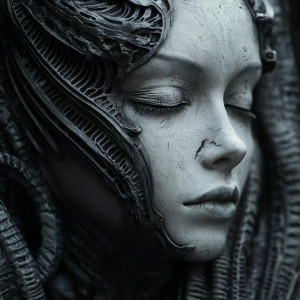 Giger Alien Female Vinyl Car Decal Sticker – Waterproof & UV-Resistant 8"