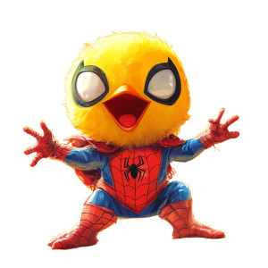 Spider-Chick Cartoon Vinyl Car Decal Sticker – Waterproof & UV-Resistant 8"