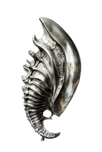 Alien Conch Sculpture Vinyl Car Decal Sticker – Waterproof & UV-Resistant 8"