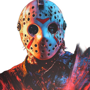 Retro Jason Poster Vinyl Car Decal Sticker – Waterproof & UV-Resistant 8"