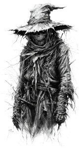 Evil Scarecrow Vinyl Car Decal Sticker – Waterproof & UV-Resistant 8" Evil Scarecrow Vinyl Car Decal Sticker – Waterproof & UV-Resistant 8"