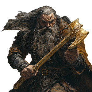 Dwarven Barbarian Attack V2 Vinyl Car Decal Sticker – Waterproof & UV-Resistant 8"