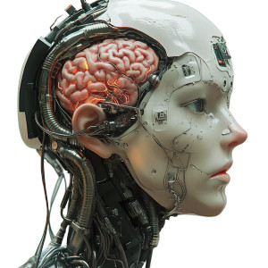 Cybernetic Brain Creature Vinyl Car Decal Sticker – Waterproof & UV-Resistant 8"