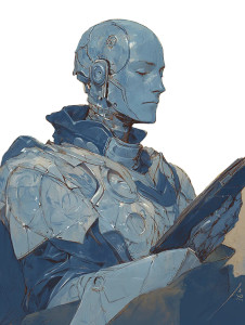 Warforged Librarian Vinyl Car Decal Sticker – Waterproof & UV-Resistant 8"