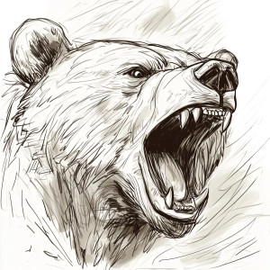 Roaring Bear Sketch V3 Vinyl Car Decal Sticker – Waterproof & UV-Resistant 8" Roaring Bear Sketch V3 Vinyl Car Decal Sticker – Waterproof & UV-Resistant 8"