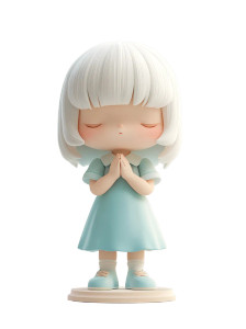 Cute White-Haired Girl Vinyl Car Decal Sticker – Waterproof & UV-Resistant 8" Cute White-Haired Girl Vinyl Car Decal Sticker – Waterproof & UV-Resistant 8"