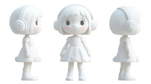 Cartoon Girl Blind Box Vinyl Car Decal Sticker – Waterproof & UV-Resistant 8"