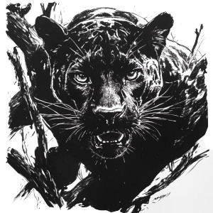 Ink Panther Vinyl Car Decal Sticker – Waterproof & UV-Resistant 8"