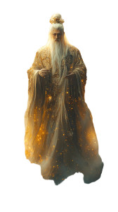 Ancient Taoist Deity Vinyl Car Decal Sticker – Waterproof & UV-Resistant 8"