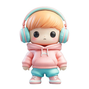 Pop Mart Boy V3 Vinyl Car Decal Sticker – Waterproof & UV-Resistant 8"