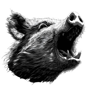 Wild Hog Shirt Vinyl Car Decal Sticker – Waterproof & UV-Resistant 8"