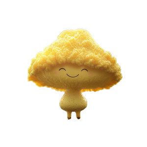 Coral Mushroom Character Vinyl Car Decal Sticker – Waterproof & UV-Resistant 8"