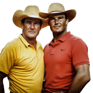 John Wayne & Nadal Vinyl Car Decal Sticker – Waterproof & UV-Resistant 8" John Wayne & Nadal Vinyl Car Decal Sticker – Waterproof & UV-Resistant 8"