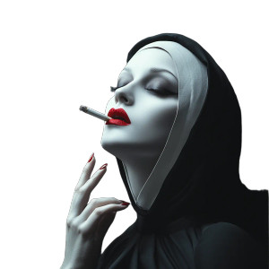 Gothic Nun Portrait Vinyl Car Decal Sticker – Waterproof & UV-Resistant 8" Gothic Nun Portrait Vinyl Car Decal Sticker – Waterproof & UV-Resistant 8"
