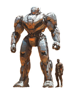 Desert Mech Hero Vinyl Car Decal Sticker – Waterproof & UV-Resistant 8"