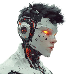 Cyborg Human Vinyl Car Decal Sticker – Waterproof & UV-Resistant 8" Cyborg Human Vinyl Car Decal Sticker – Waterproof & UV-Resistant 8"