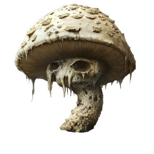 Fantasy Mushroom V2 Vinyl Car Decal Sticker – Waterproof & UV-Resistant 8"