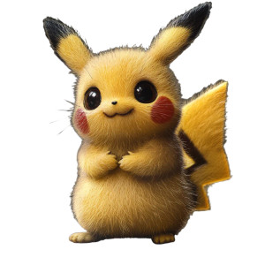 Photorealistic Pikachu V2 Vinyl Car Decal Sticker – Waterproof & UV-Resistant 8"