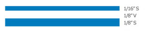 Vibrant Blue Pinstripe Tape | 36ft Length | Double Stripe Design Vibrant Blue Pinstripe Tape | 36ft Length | Double Stripe Design