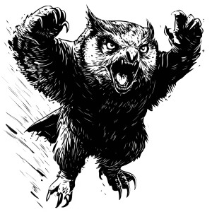 Charging Owlbear Vinyl Car Decal Sticker – Waterproof & UV-Resistant 8" Charging Owlbear Vinyl Car Decal Sticker – Waterproof & UV-Resistant 8"