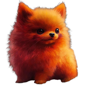 Pikachu Pomeranian Mix Vinyl Car Decal Sticker – Waterproof & UV-Resistant 8"