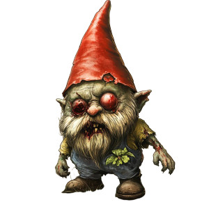 Zombie Gnome Vinyl Car Decal Sticker – Waterproof & UV-Resistant 8"