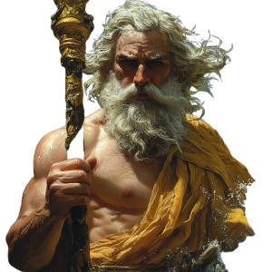 Poseidon Prepares Vinyl Car Decal Sticker – Waterproof & UV-Resistant 8"