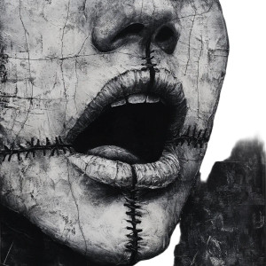 Sewn Mouth V2 Vinyl Car Decal Sticker – Waterproof & UV-Resistant 8"