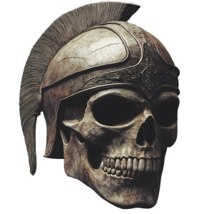 Spartan Skull Helmet V6 Vinyl Car Decal Sticker – Waterproof & UV-Resistant 8"