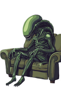 Simpsons Xenomorph Vinyl Car Decal Sticker – Waterproof & UV-Resistant 8" Simpsons Xenomorph Vinyl Car Decal Sticker – Waterproof & UV-Resistant 8"