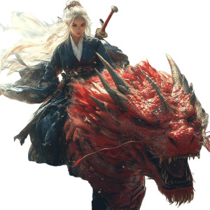 Dragon Rider Fantasy V2 Vinyl Car Decal Sticker – Waterproof & UV-Resistant 8"