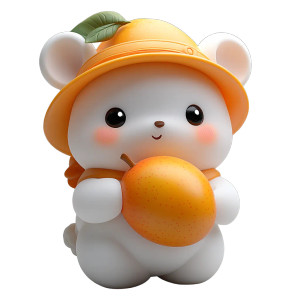 Mango Bear Toy Vinyl Car Decal Sticker – Waterproof & UV-Resistant 8"