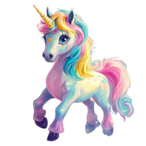 Pastel Gothic Unicorn Vinyl Car Decal Sticker – Waterproof & UV-Resistant 8"