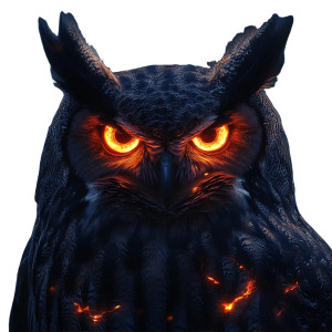 Epic Fantasy Owl Vinyl Car Decal Sticker – Waterproof & UV-Resistant 8"