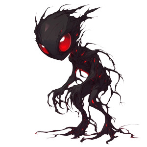 Shadow Baby Monster Vinyl Car Decal Sticker – Waterproof & UV-Resistant 8"