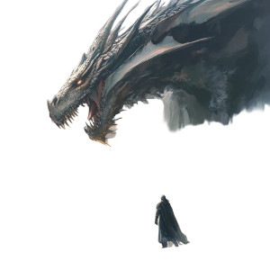 Western Tower Dragon Vinyl Car Decal Sticker – Waterproof & UV-Resistant 8"