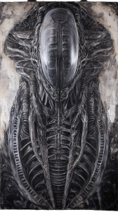 Biomechanical Human Light Vinyl Car Decal Sticker – Waterproof & UV-Resistant 8"