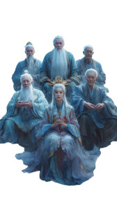 Sacred Elderly Figures Vinyl Car Decal Sticker – Waterproof & UV-Resistant 8" Sacred Elderly Figures Vinyl Car Decal Sticker – Waterproof & UV-Resistant 8"