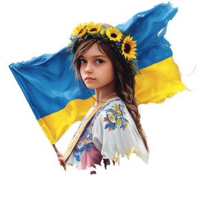Ukrainian Pride Portrait Vinyl Car Decal Sticker – Waterproof & UV-Resistant 8" Ukrainian Pride Portrait Vinyl Car Decal Sticker – Waterproof & UV-Resistant 8"