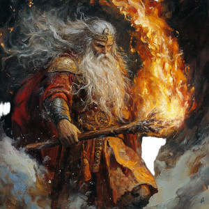 Slavic Fire God Vinyl Car Decal Sticker – Waterproof & UV-Resistant 8" Slavic Fire God Vinyl Car Decal Sticker – Waterproof & UV-Resistant 8"