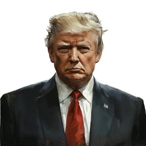 Donald T V2 Vinyl Car Decal Sticker – Waterproof & UV-Resistant 8"